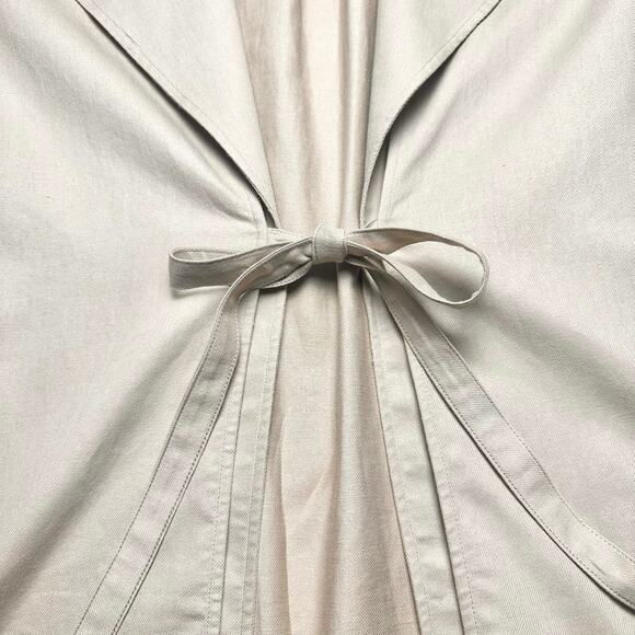 Cotton Brothers | Women | Beige Cotton Linen Blend Light Morning Jacket | Small - Picture 8 of 12